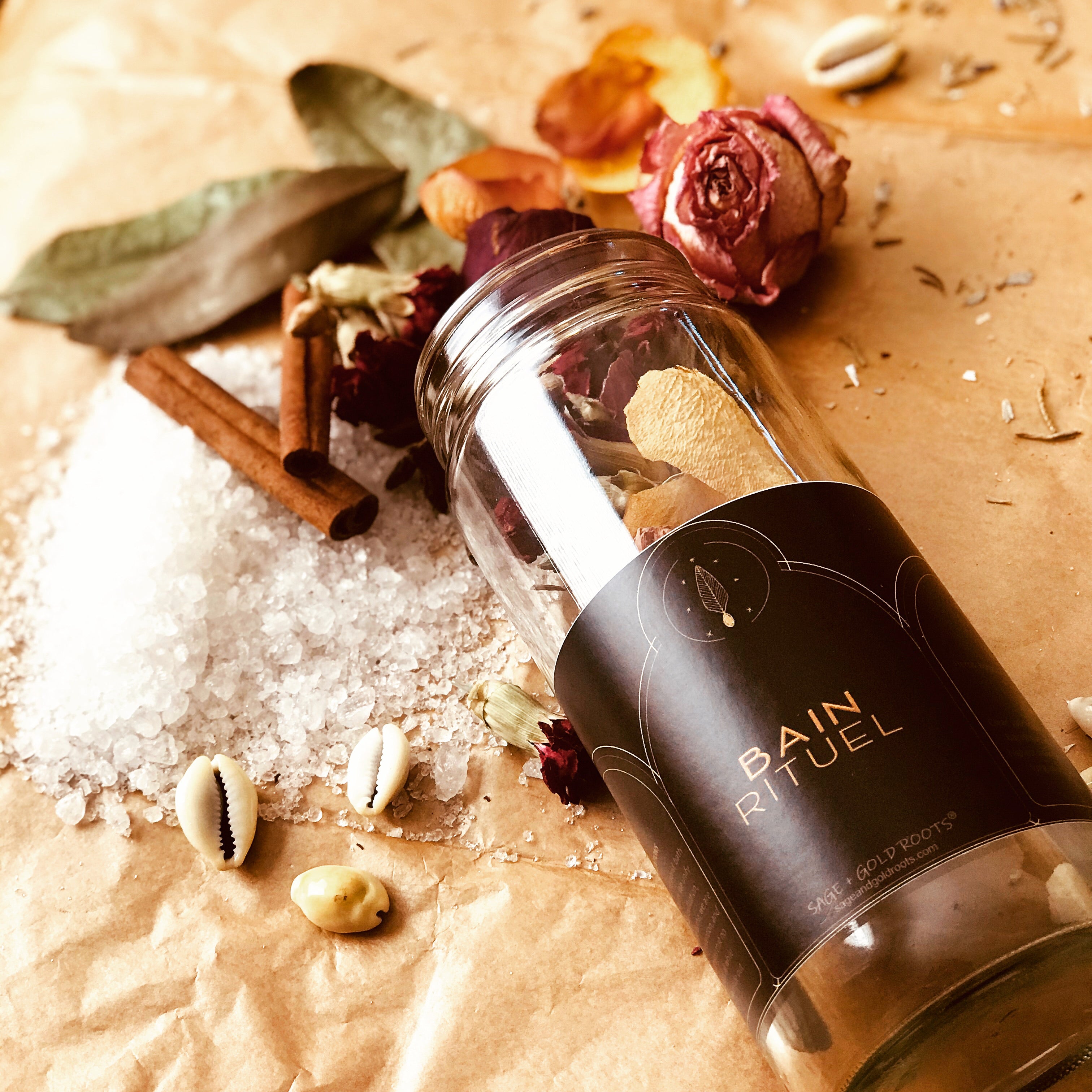 Bain Rituel | Ritual Bath  Sage + Gold Roots