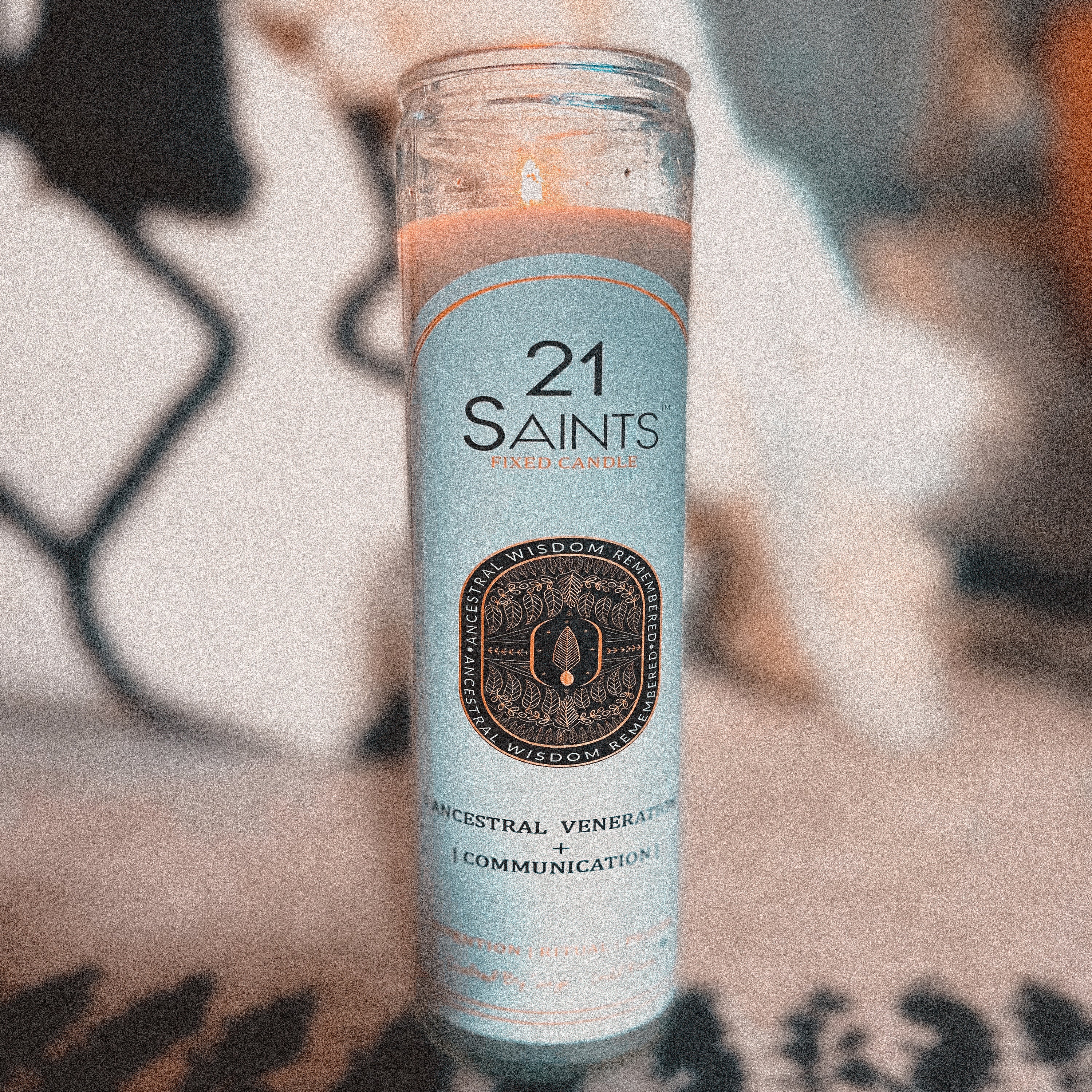 21 Saints | Ritual Candle  Sage + Gold Roots