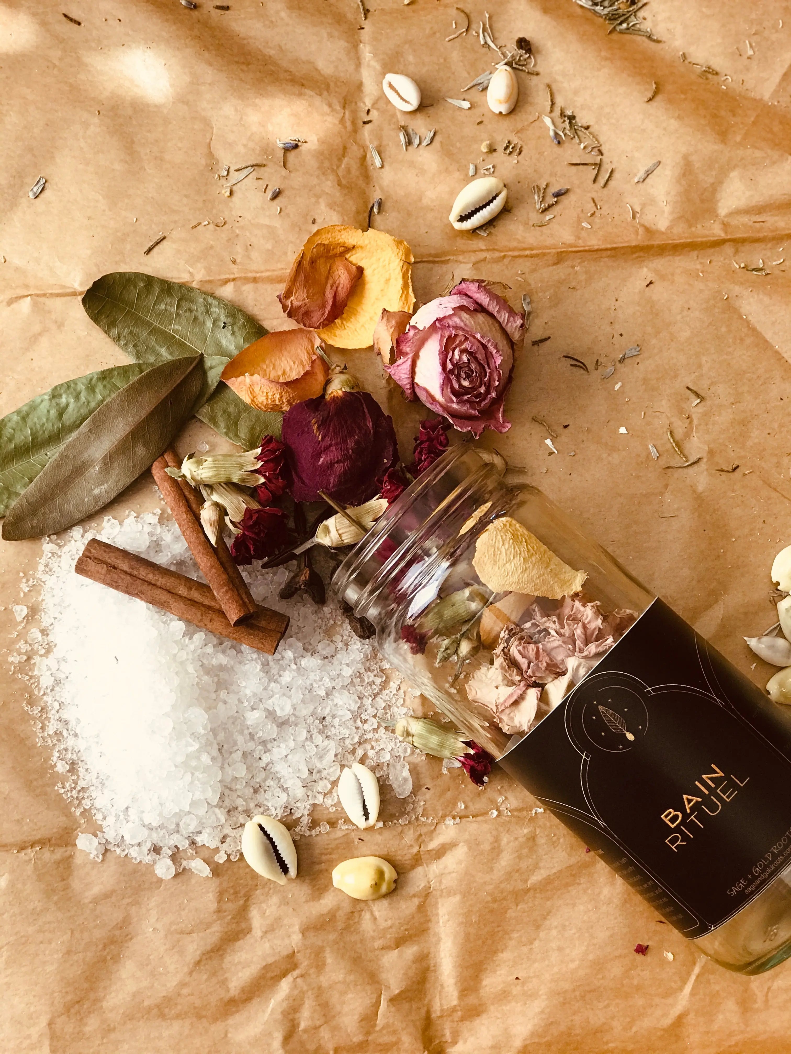BAIN RITUEL | A Collection of Ritual Baths  Sage + Gold Roots