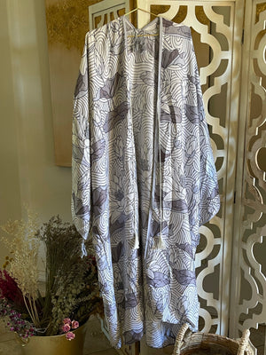 Sacred Rituals | Charmeuse Kimonos + Robes -  Sage + Gold Roots