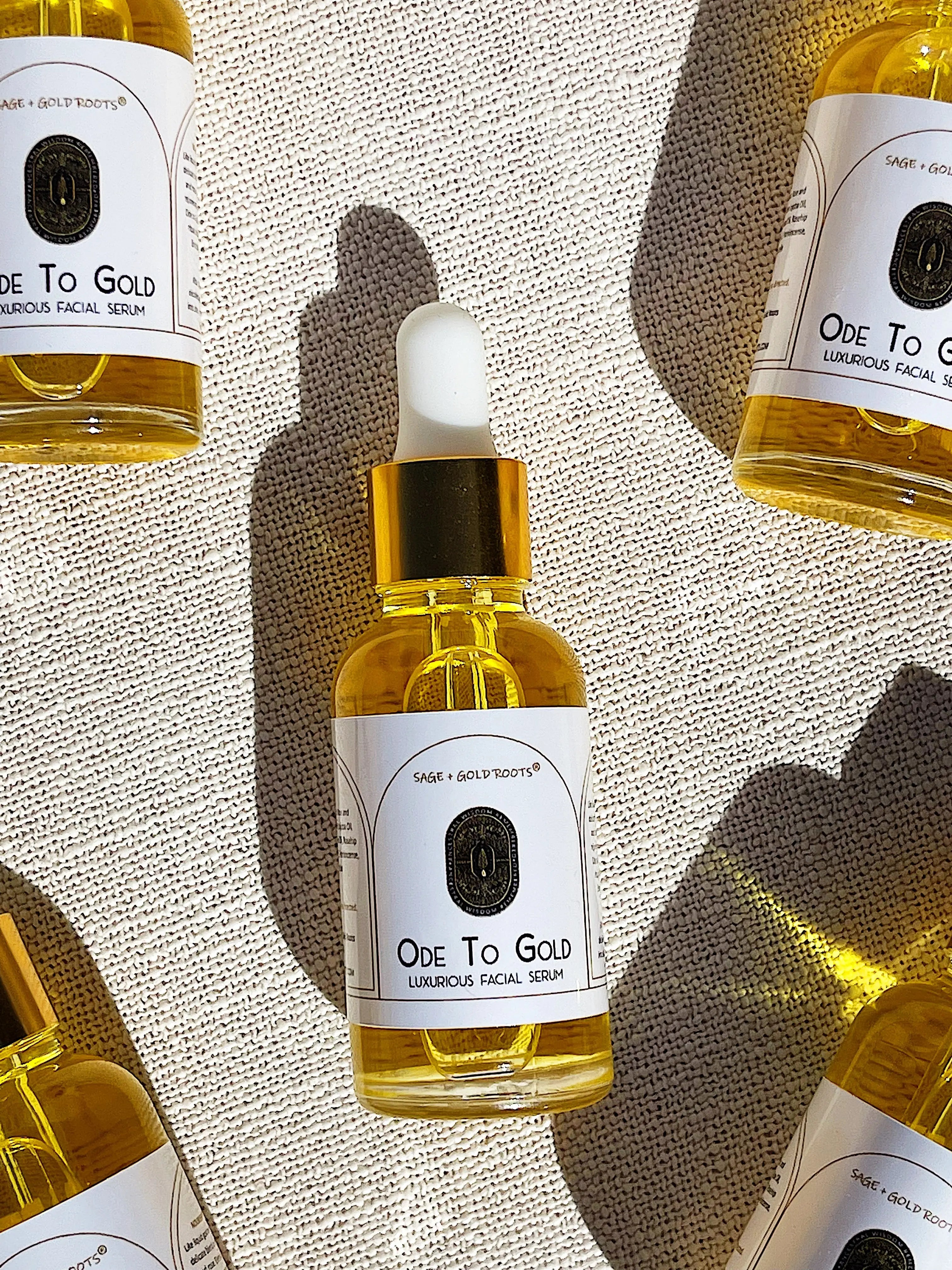Ode to Gold | a Luxurious Facial Elixir Sage + Gold Roots