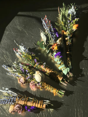 EDEN | Sacred Garden Smoke Wand -  Sage + Gold Roots