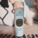 21 Saints | Ritual Candle -  Sage + Gold Roots