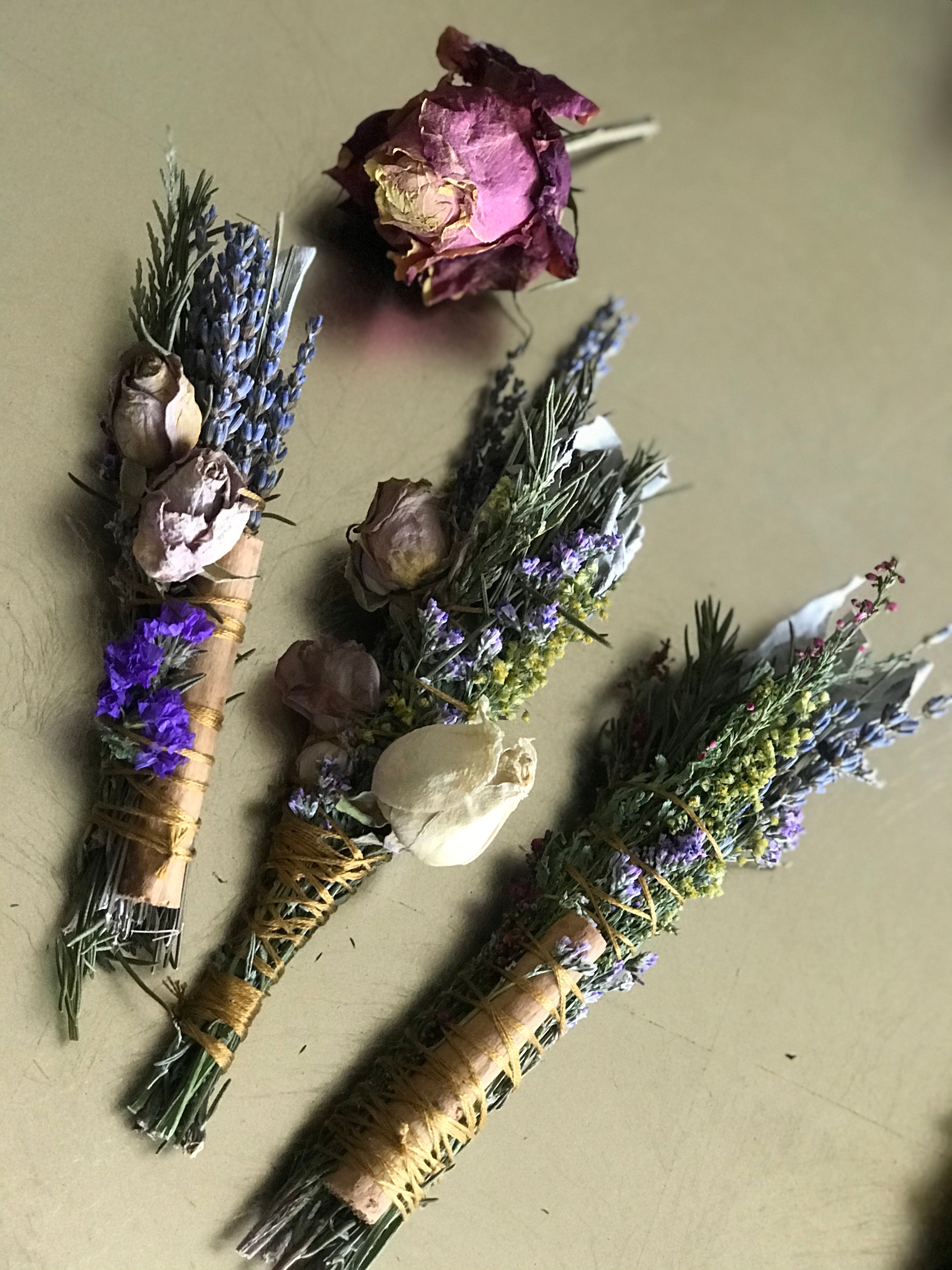 EDEN | Sacred Garden Smoke Wand -  Sage + Gold Roots