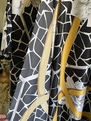 Sacred Rituals | Charmeuse Kimonos + Robes -  Sage + Gold Roots