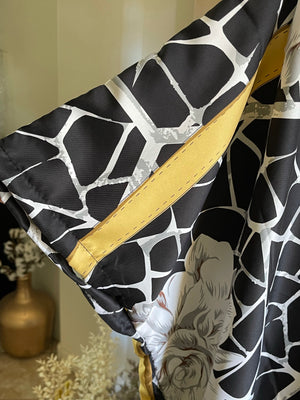Sacred Rituals | Charmeuse Kimonos + Robes -  Sage + Gold Roots