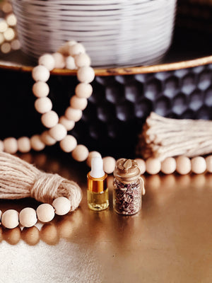 Blessed Oil + Herb -  Sage + Gold Roots