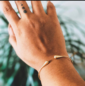 the | simple things | bangle -  Sage + Gold Roots