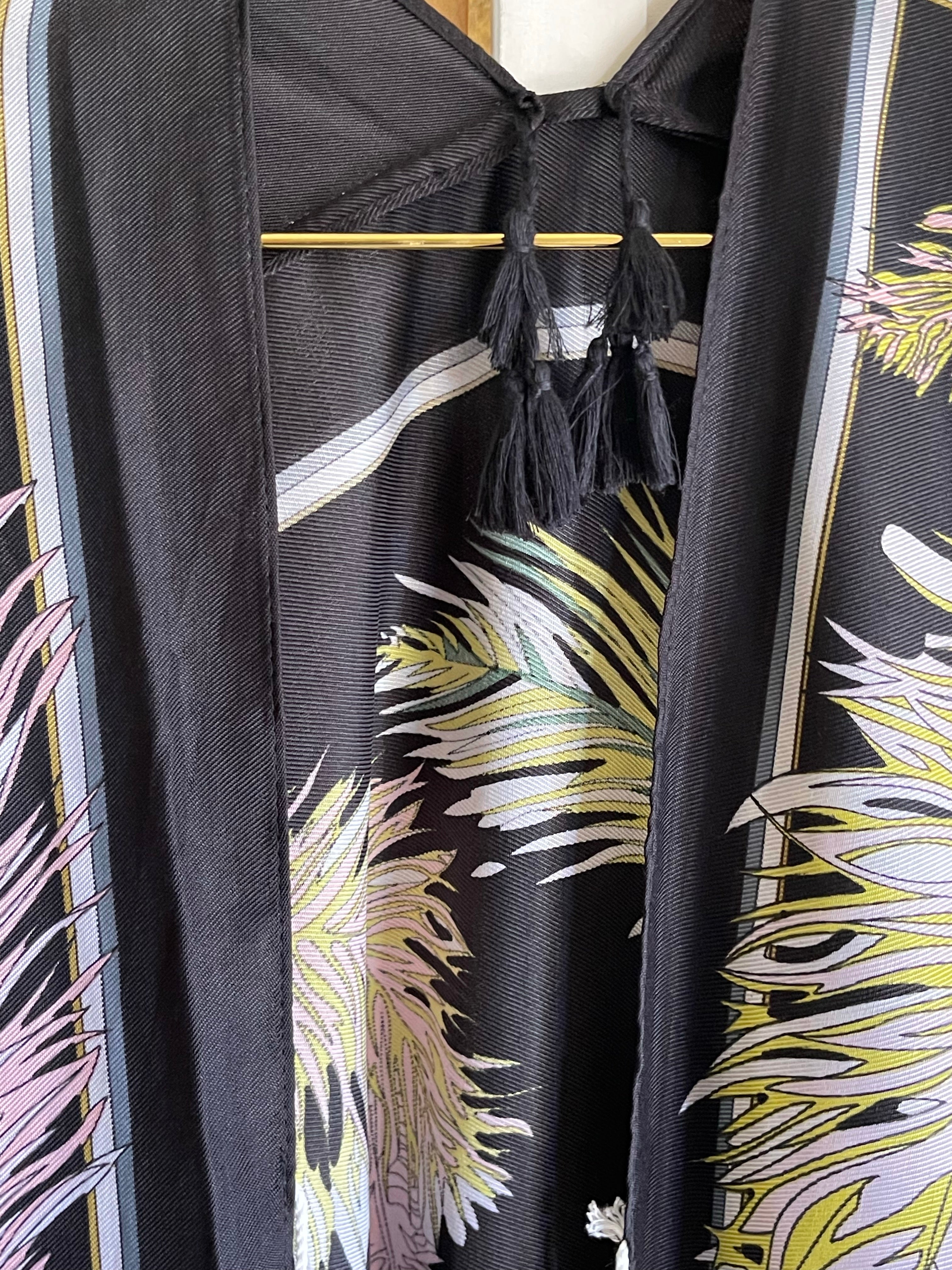 Sacred Rituals | Charmeuse Kimonos + Robes -  Sage + Gold Roots