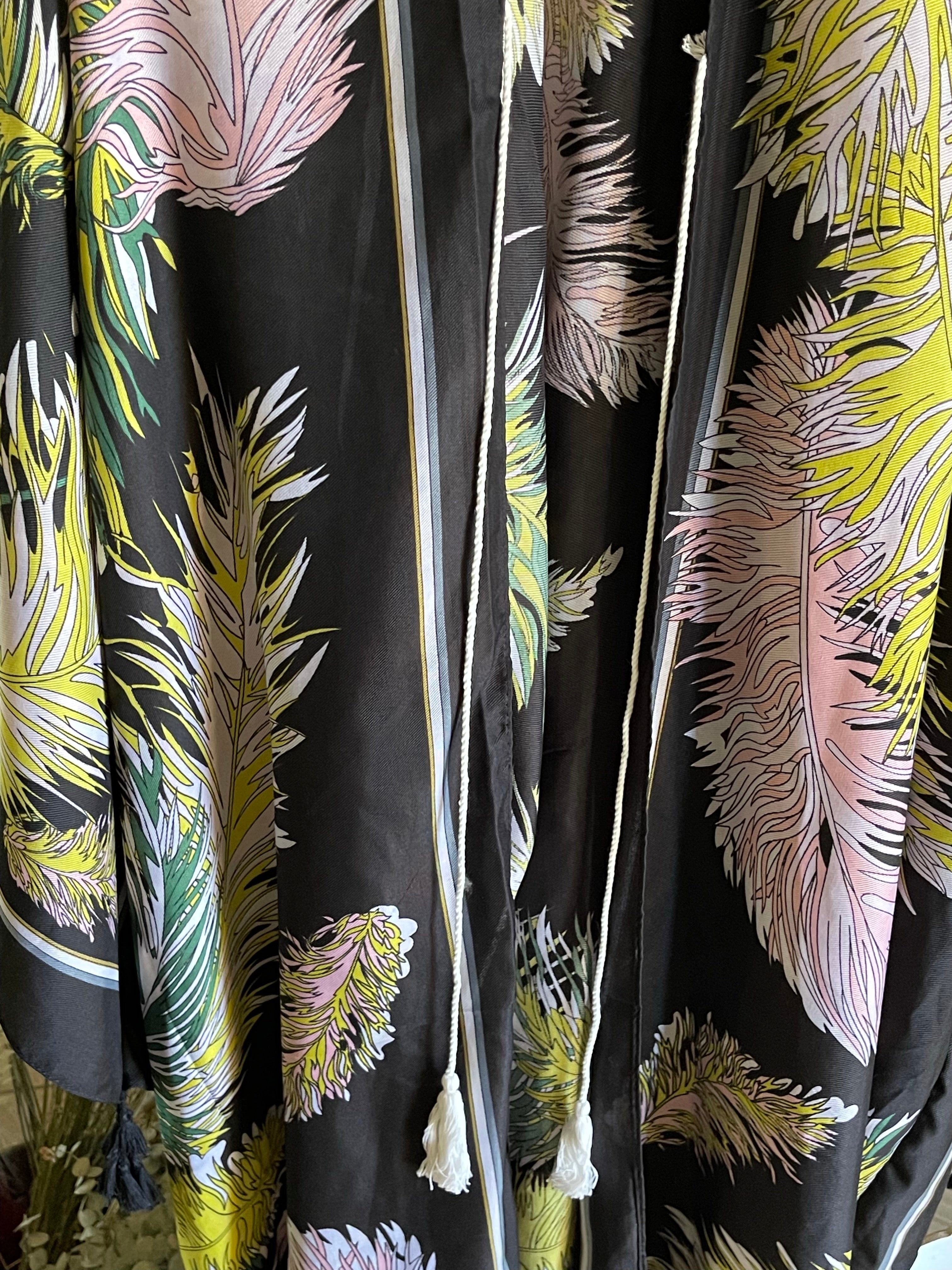 Sacred Rituals | Charmeuse Kimonos + Robes -  Sage + Gold Roots